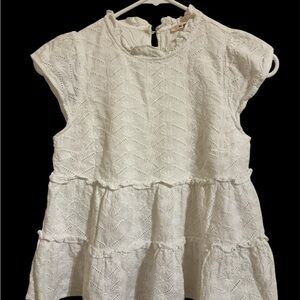 Miami Delicate White Cute Lace Blouse size XS